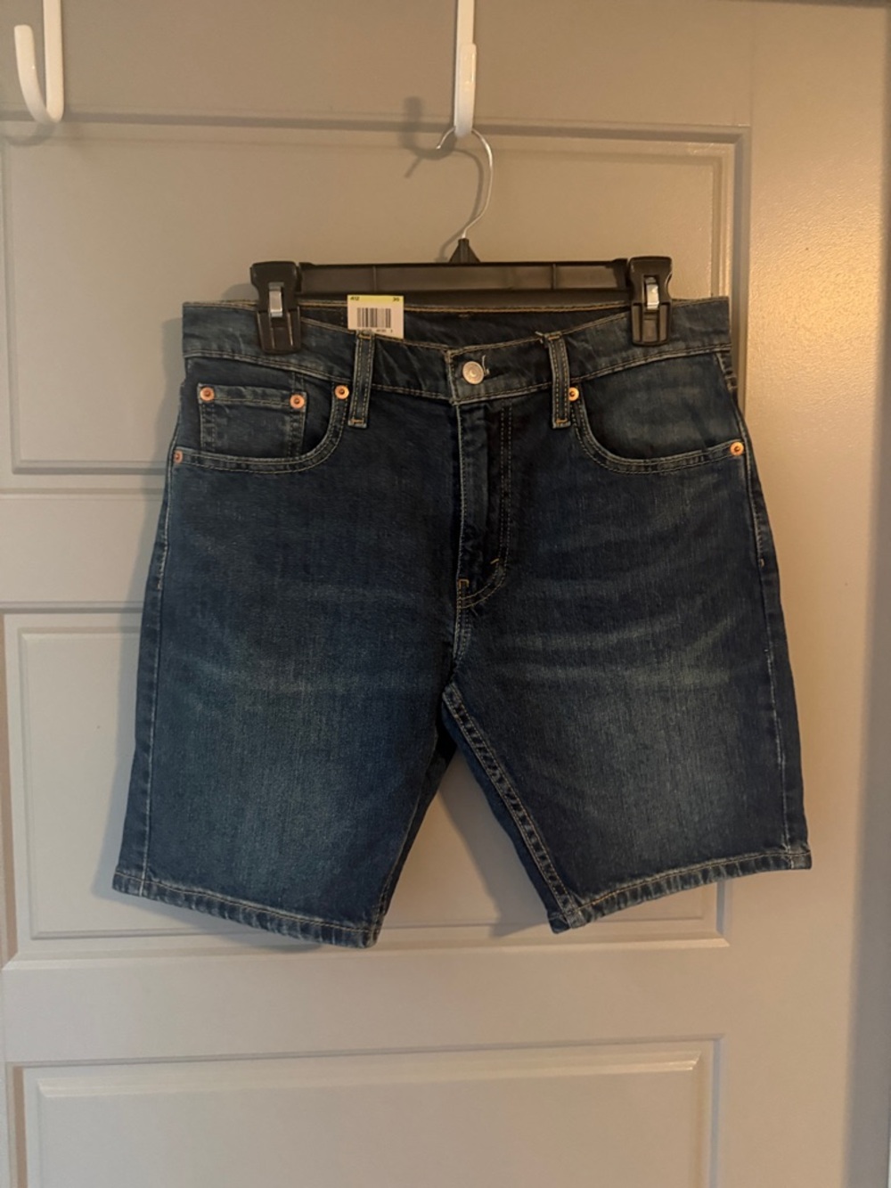 NWT Levi's Men's 412 Slim Blue Jean Shorts - Five-Pocket Style